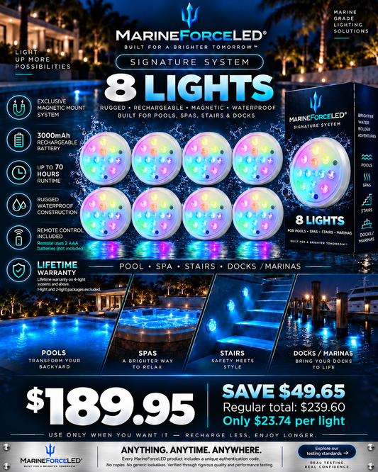 8 M1 PRO Lights - Signature Lighting System - You Save: $49.65