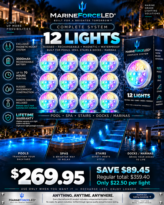 12 M1 PRO Lights - Complete Lighting System - You Save: $89.45